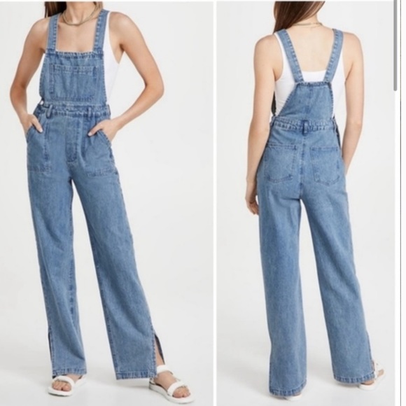#Cybermondaysale WeWoreWhat Slouchy Slit Overall - Picture 4 of 5